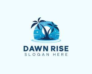 Island Night Swimming logo design