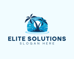 Island Night Swimming logo design