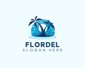 Island Night Swimming logo design