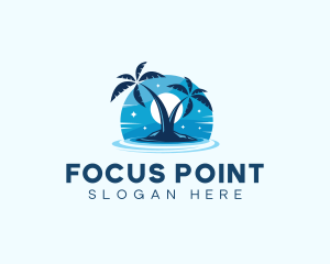 Island Night Swimming logo design