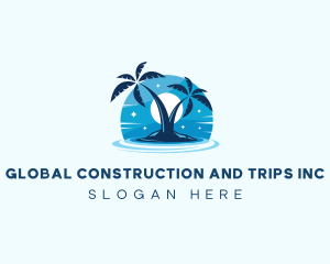 Island Night Swimming logo design