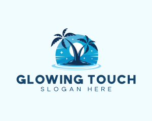 Island Night Swimming logo design