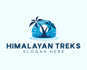 Island Night Swimming logo design