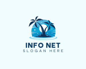 Island Night Swimming logo design