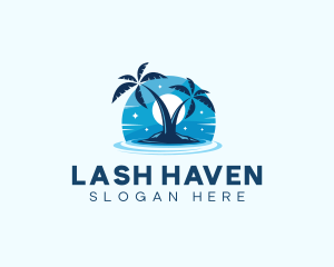 Island Night Swimming logo design