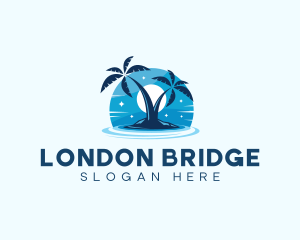 Island Night Swimming logo design