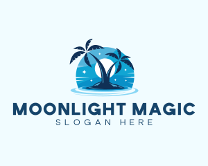 Island Night Swimming logo design