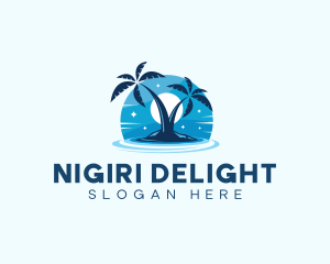 Island Night Swimming logo design