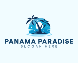 Island Night Swimming logo design