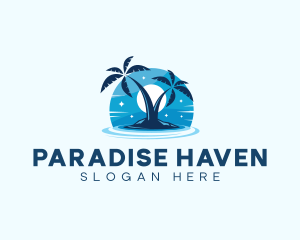 Island Night Swimming logo design