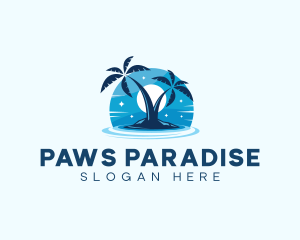 Island Night Swimming logo design