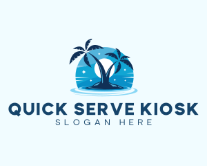 Island Night Swimming logo design