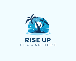 Island Night Swimming logo design