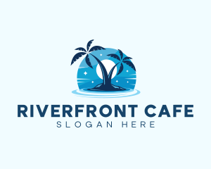 Island Night Swimming logo design