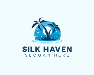 Island Night Swimming logo design