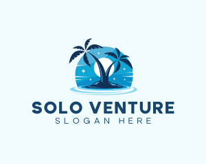 Island Night Swimming logo design