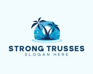 Island Night Swimming logo design