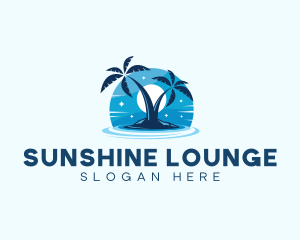 Island Night Swimming logo design