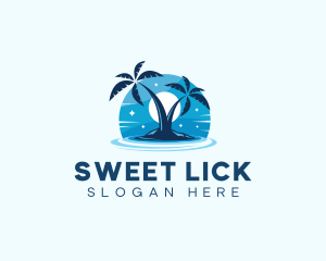 Island Night Swimming logo design