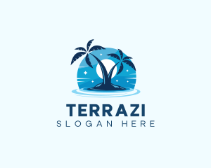 Island Night Swimming logo design