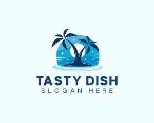 Island Night Swimming logo design