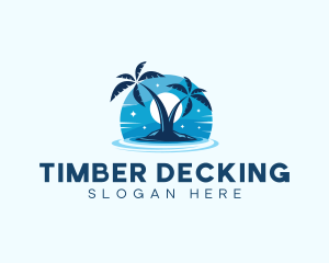 Island Night Swimming logo design