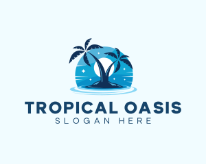 Island - Island Night Swimming logo design