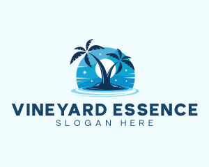 Island Night Swimming logo design