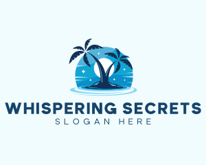 Island Night Swimming logo design