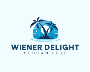 Island Night Swimming logo design