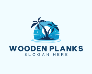 Island Night Swimming logo design