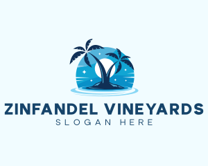 Island Night Swimming logo design