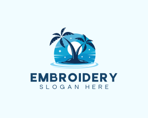 Island Night Swimming logo design