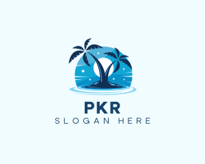 Island Night Swimming logo design