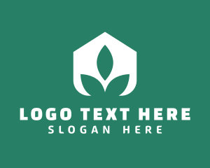 Property Developer - Modern Leaf Greenhouse logo design