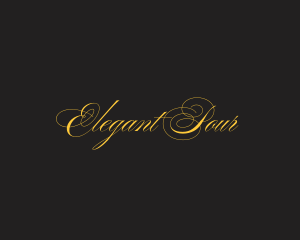 Elegant Calligraphy Studio logo design