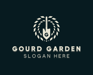 Shovel Lawn Gardener logo design