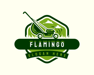 Lawn Mower Landscaping Logo