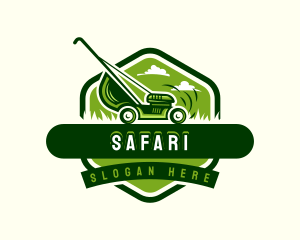 Lawn Mower Landscaping Logo