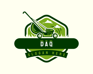 Lawn Mower Landscaping Logo