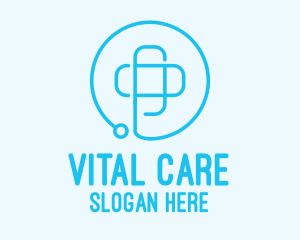 Blue Medical Health Care  logo design