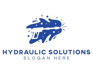 Hydraulic - Aqua Pressure Washer logo design
