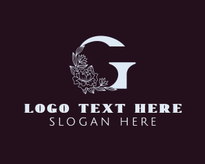 Spa - Floral Boutique Letter G logo design