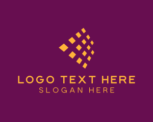 Financing - Generic Pixel Square logo design