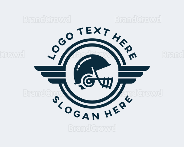 Football Sports Helmet Logo