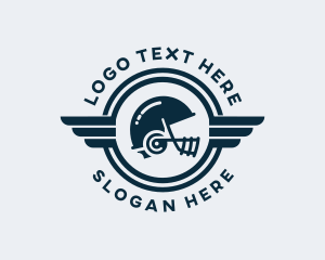 Game - Football Sports Helmet logo design