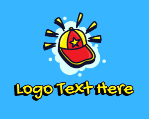 Teenager - Graffiti Artist Cap logo design