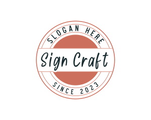 Sign - Company Sign Badge logo design