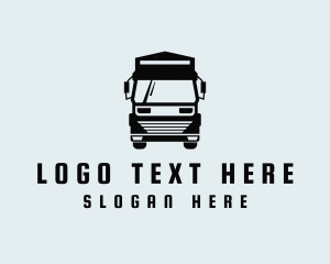 Delivery Logistics Truck Logo