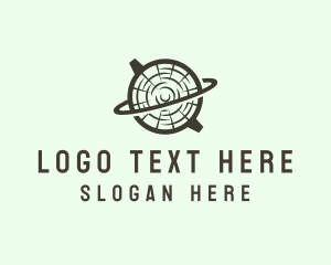 Logging - Forest Wood Planet logo design